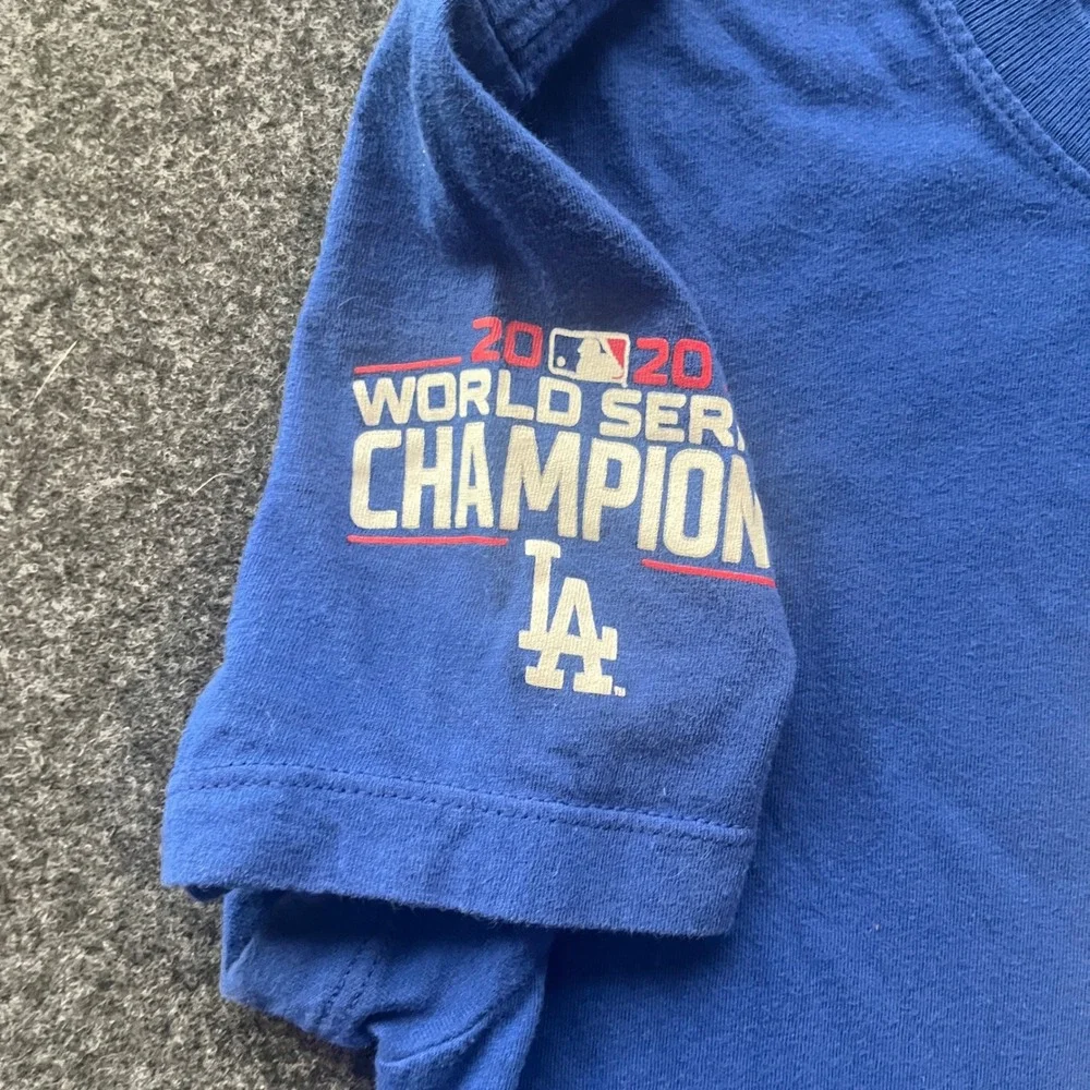 Nike Los Angeles‎ Dodgers Women S Blue Excellent 2020 World Series Champions Tee